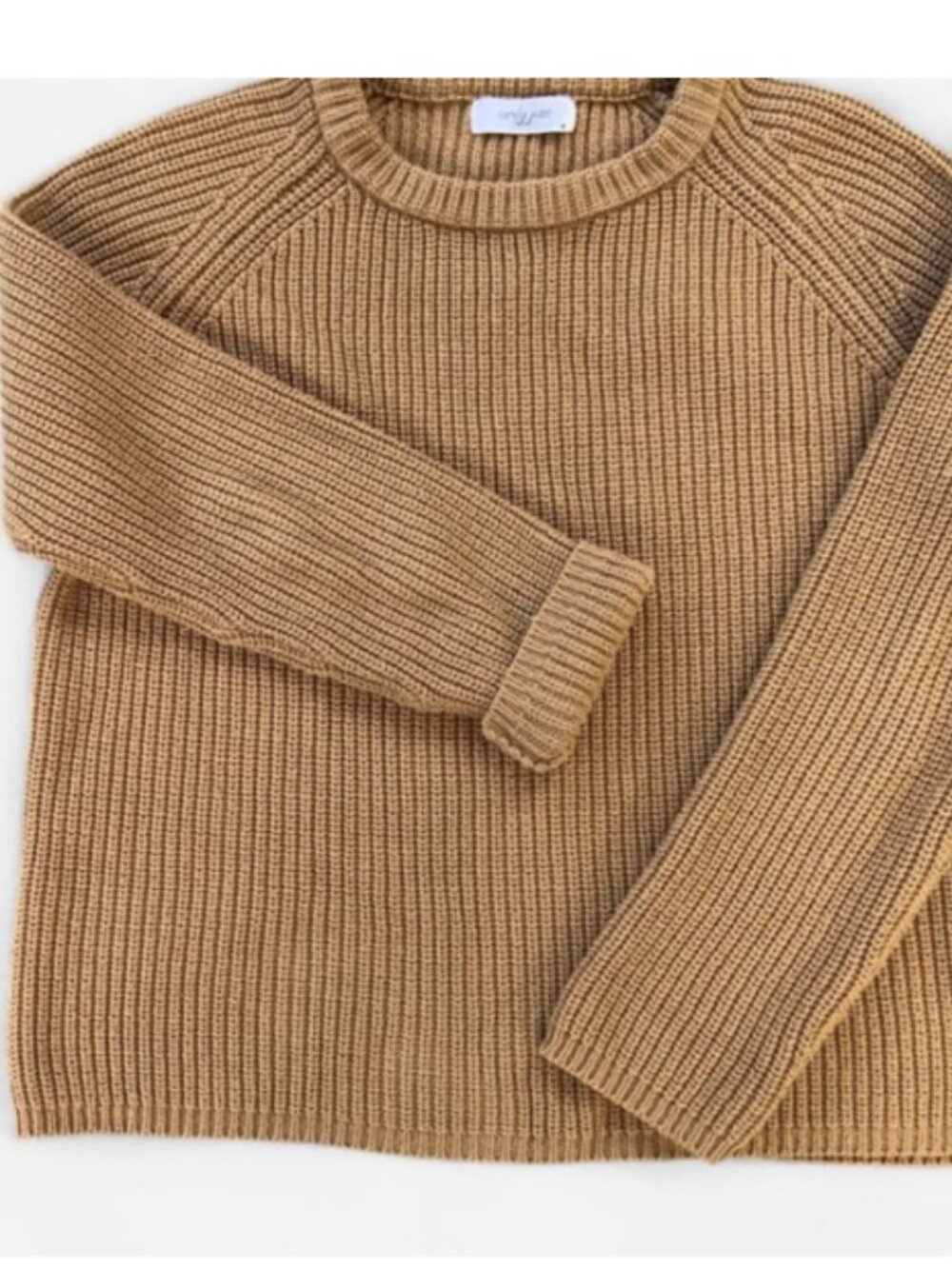 Carly Jean LA chunky 100% cotton shaker knit sweater Size M  Comfy - Picture 2 of 3